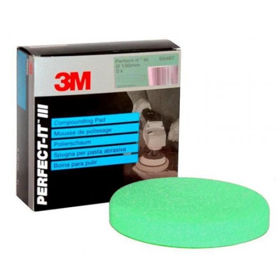 Perfect-it III compounding pad green 150mm