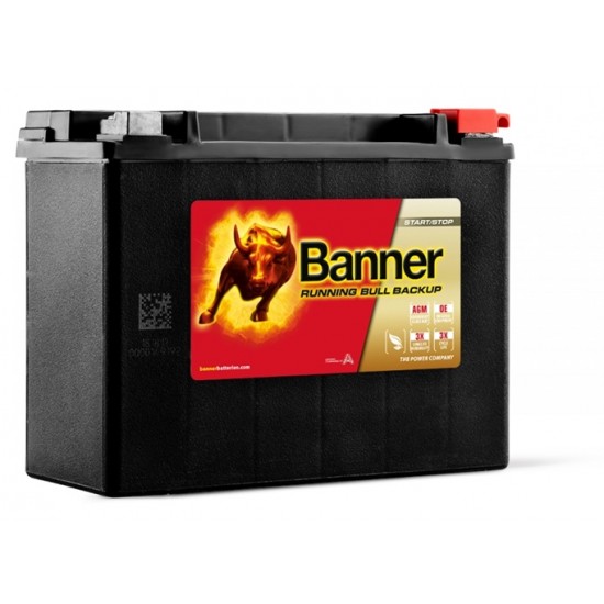 BANNER akumulators AGM 20 Ah. AUX18 12V 300A 206x91x163mm