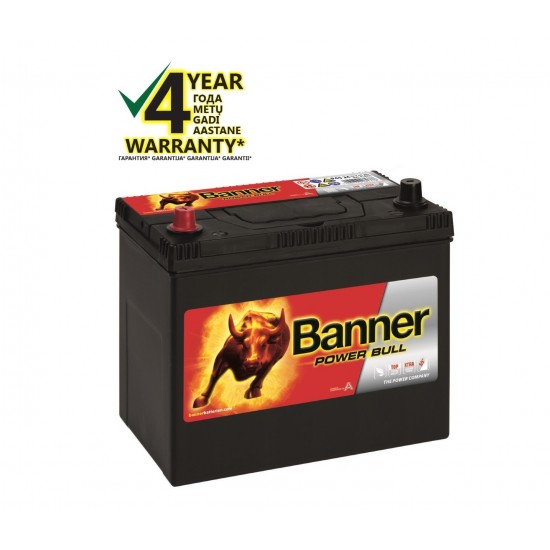 BANNER POWER BULL Ca/Ca akum. 12V, 45Ah, 390En 238x129x203/225mm