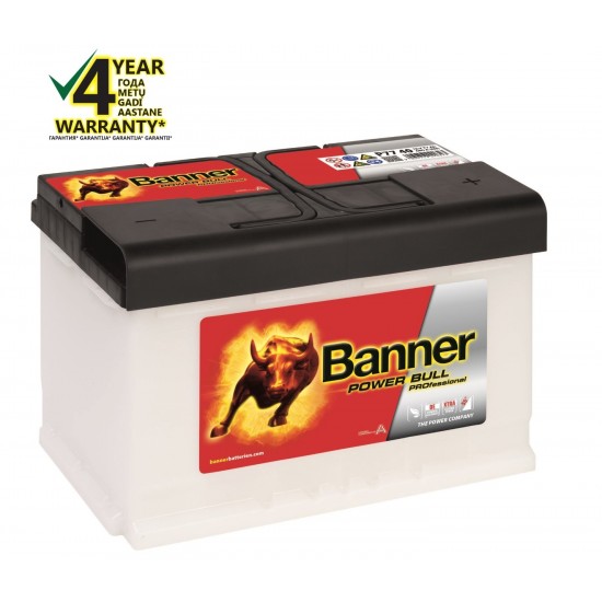 BANNER POWER BULL PRO Ca/Ca akum. 12V, 77Ah, 700En 278x175x190