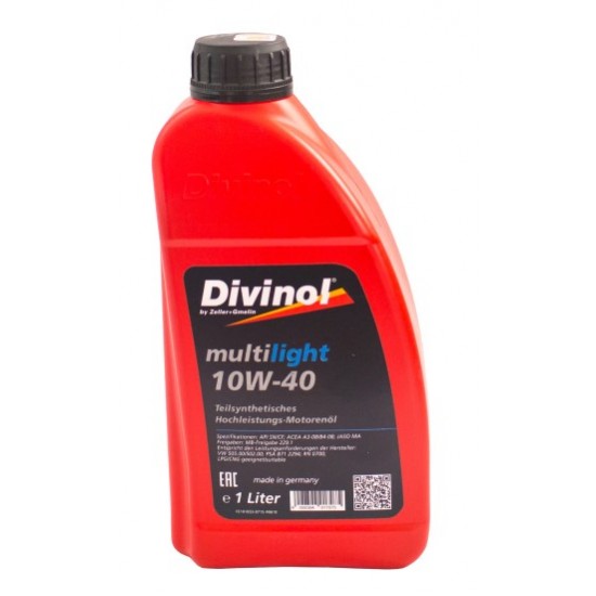 DIVINOL Multilight 10W40 Motoreļļa SN/CF, 1L