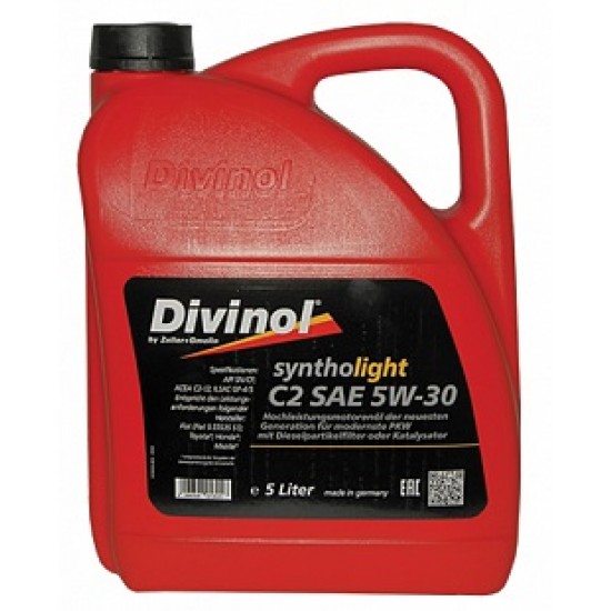 DIVINOL Syntholight C2 5W30 Hidrokrekinga motoreļļa SN/CF, 5L