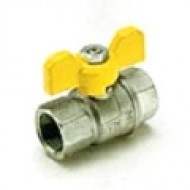 Lodveida ventilis gāzei FF ar tauriņrokturi