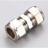 Hromēts kompresijas savienojums Cu caurulei