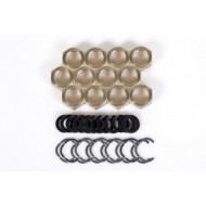 Pieslēgu komplekti (uzgrieznis, sprostgredzens, blīve)