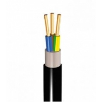 Kabelis CYKY 4x2.5mm² melns 0.45/0.75kV