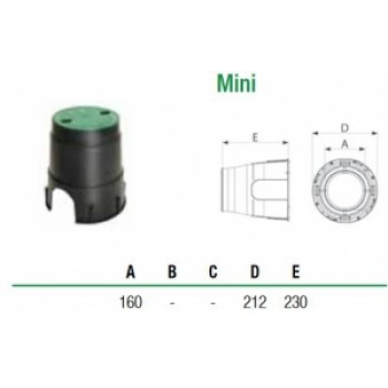 Šahta elektoventiļiem MINI, apaļa