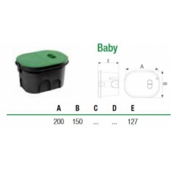 Šahta elektoventiļiem BABY, ovāla