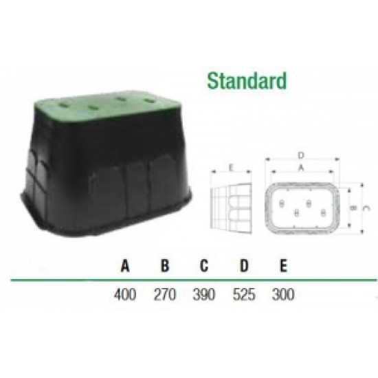 Šahta elektoventiļiem STANDARD, kantaina