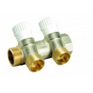 Kolektors ar noslēgvārstiem MF3/4"xM1/2"