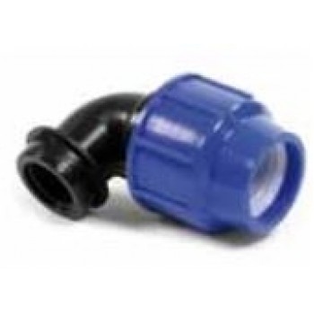 PP līkums PE caurulei, iekšējā vītne