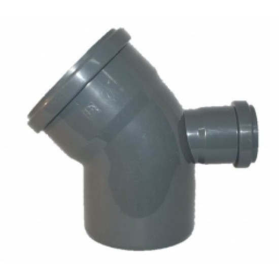 Līkums DN 110/45° ar atzaru DN50,135°