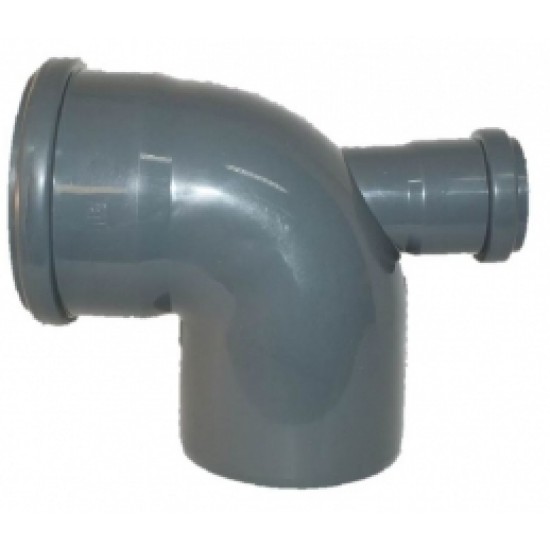 Līkums DN 110/90° ar atzaru DN50,180°