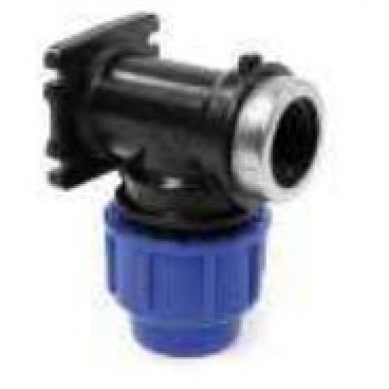 PE kompresijas sienas līkums D25x3/4