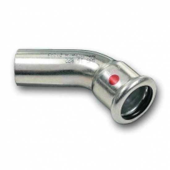 Cinkota tērauda līkums 45° MF