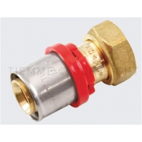 PE-X presējams savienojums F vītne, ar slīduzgriezni