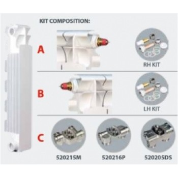 Alumīnija sekcija apakšas slēgumam EXCLUSIVO