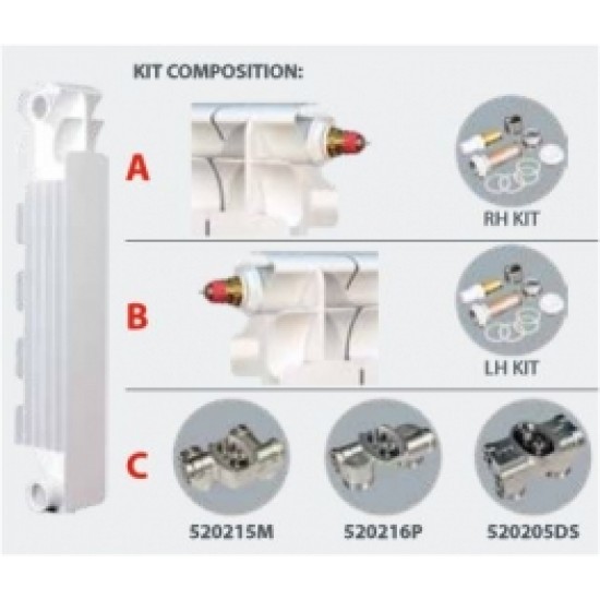 Alumīnija sekcija apakšas slēgumam EXCLUSIVO