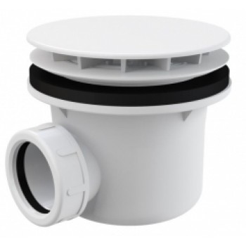 Sifons dušvannai A49B Ø90mm balts