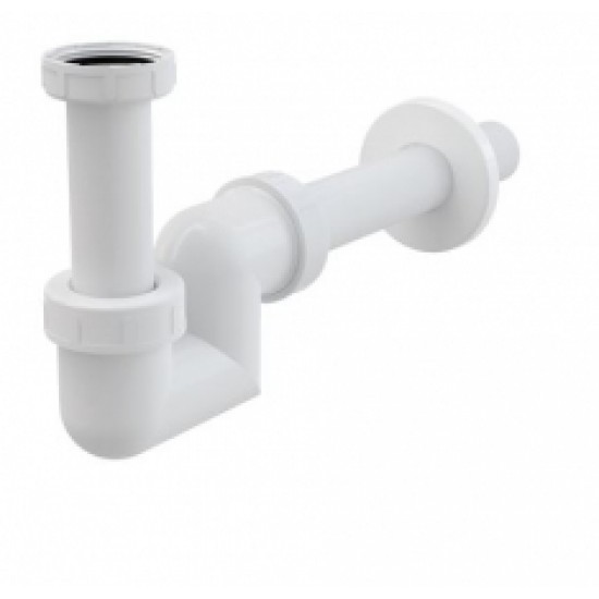 Sifons bidē un izlietnei A45F balta platmasa