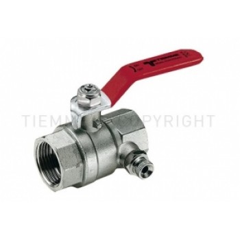 Lodveida ventilis ar drenāžas vārstu FF