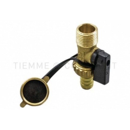 Lodveida uzpildes/drenāžas vārsts M1/2