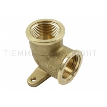 Līkums ar sienas stiprinājumu 1/2"FF