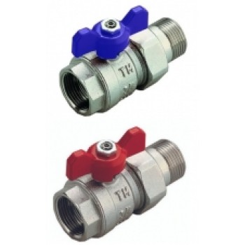 Lodveida ventilis ar saskrūvi, taisns