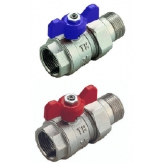 Lodveida ventilis ar saskrūvi, taisns