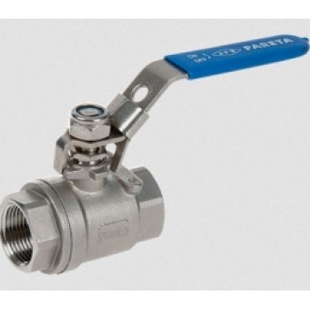 Lodveida ventilis AISI 316 FF, garš rokturis