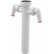 Sifona caurule ar uzgriezni A44M-DN40, G1"1/2, 2x17-23mm