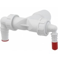 Līkums ar diviem štuceriem P156Z, DN40/32,8-16,17-23, ar vārstiem