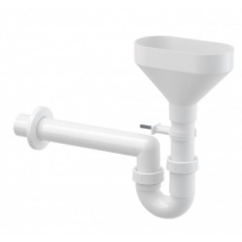 Cauruļveida sifons ar piltuvi kondensāta savākšanai AKS8