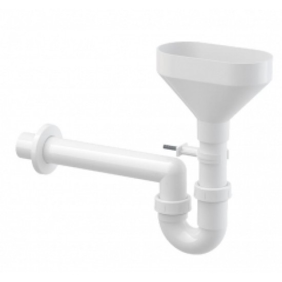 Cauruļveida sifons ar piltuvi kondensāta savākšanai AKS8