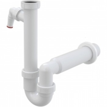 Cauruļsifons izlietnei A81 1"1/2 ar uzgriezni un štuceri