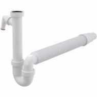 Cauruļsifons izlietnei A83-DN50/40 1"1/2 ar uzgriezni un štuceri