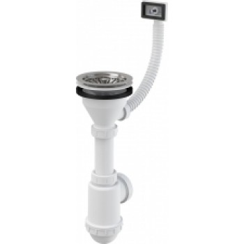 Sifons izlietnei A447-DN50/40 ar NT resti Ø115 un pārplūdi