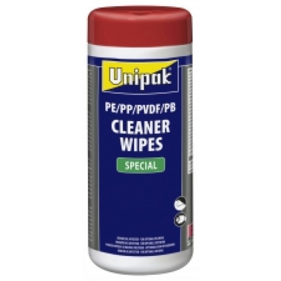 Unipak tīrīšanas salvetes PE/PP/PVDF/PB caurulēm