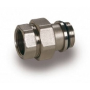 Saskrūve 1"MF niķelēta ar O-ring blīvi, RD483