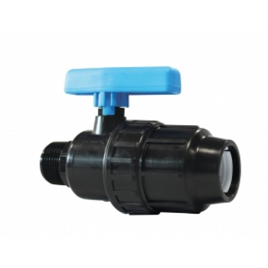 PP Lodveida vārsts ar ārējo vītni PN10, (9152)