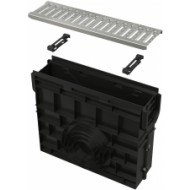 Smilšķērājs drenāžas kanālam AVZ102,plastikas rāmis,c. tērauda režģis, A15