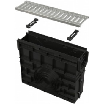 Smilšķērājs drenāžas kanālam AVZ102,plastikas rāmis,c. tērauda režģis, A15