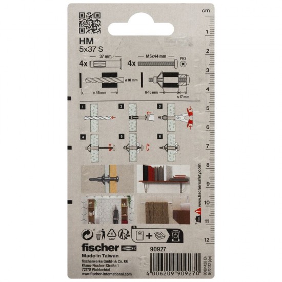 Fischer enkurs, GKP 5x37, 4 gab.