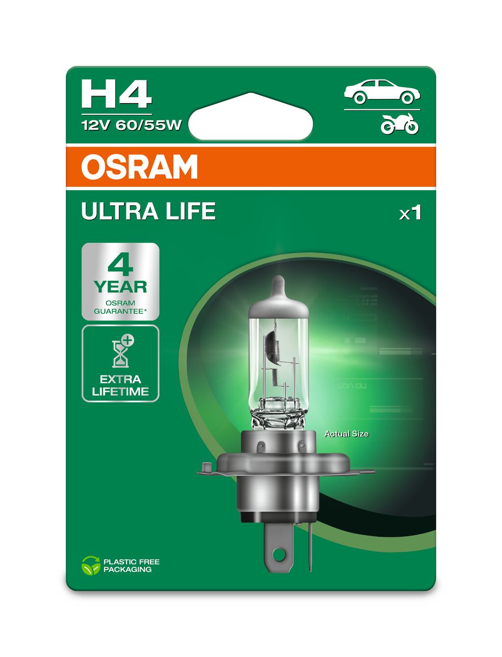 OSRAM ULTRA LIFE H4 60/55W 12V