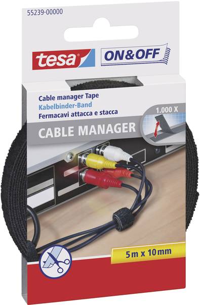 TESA ON&OFF kabeļu organizators 5m :